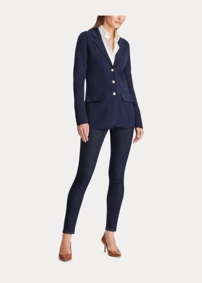 Women's Ralph Lauren Combed Cotton Blazers | 681205VGZ